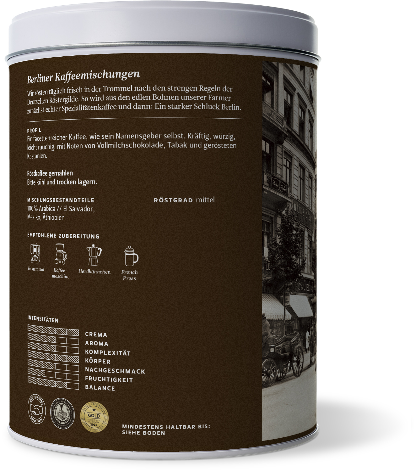 Berliner König Friedrich I. Mischung (gemahlen) Berliner König Friedrich I. Mischung (gemahlen)