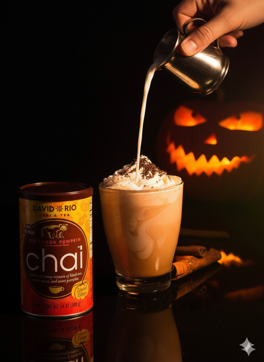 Halloween Rezept David Rio Red Panda Pumkin Chai Tee
