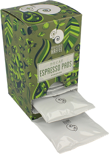 Regenwaldkaffee Espresso Pads Bio - entkoffeiniert