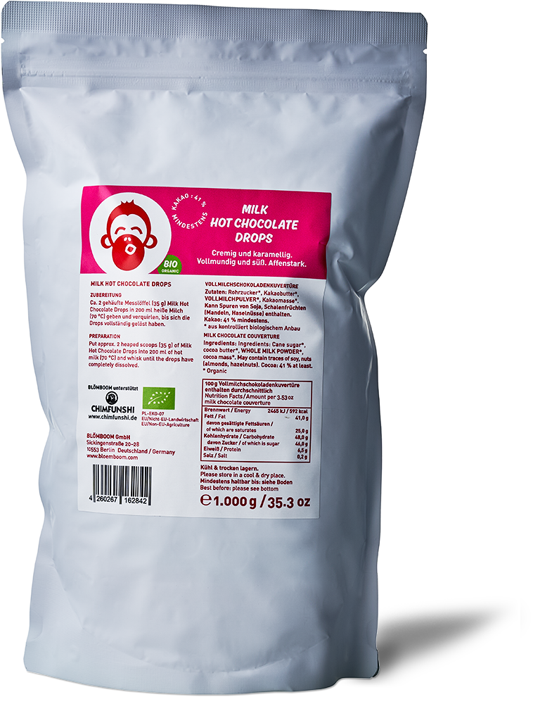 Blömboom - Milk Hot Chocolate Drops BIO Blömboom - Milk Hot Chocolate Drops BIO