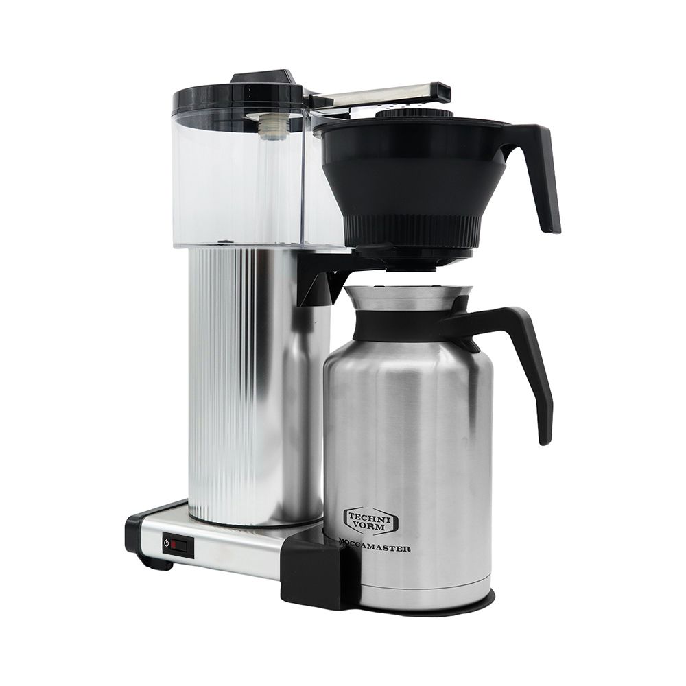 Moccamaster - CDT Grand silber mit Thermoskanne 1,8 L für Büro und Café