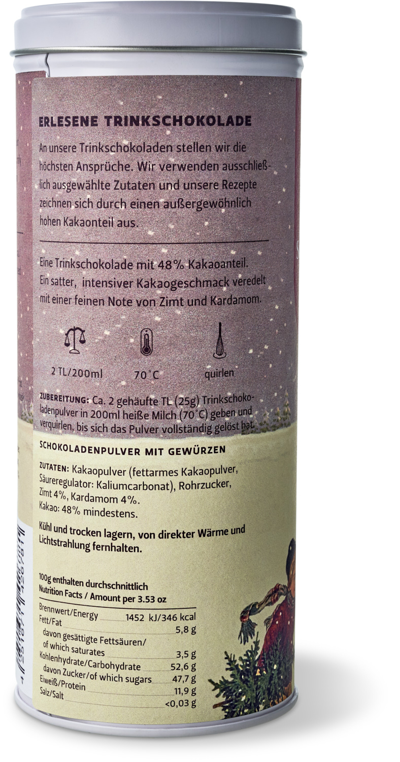 Santas Schokoladentrunk weihnachtliche Trinkschokolade Santas Schokoladentrunk weihnachtliche Trinkschokolade
