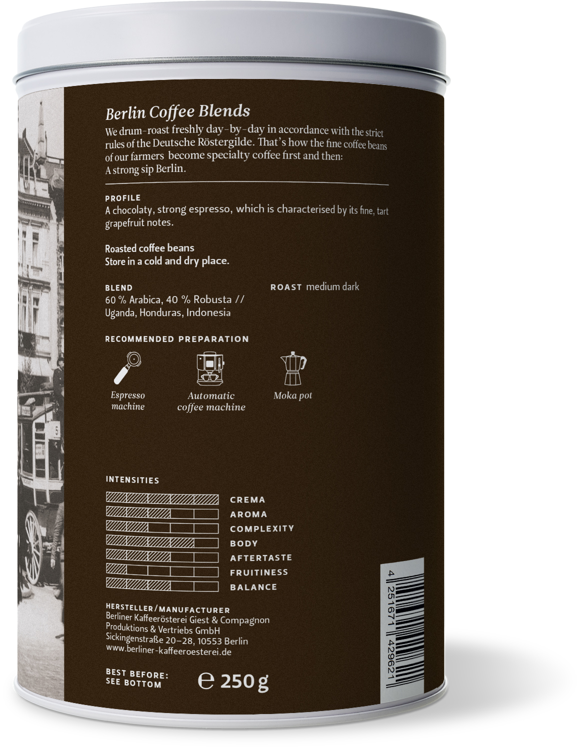 Neapolitanischer Espresso BIO (ganze Bohne)