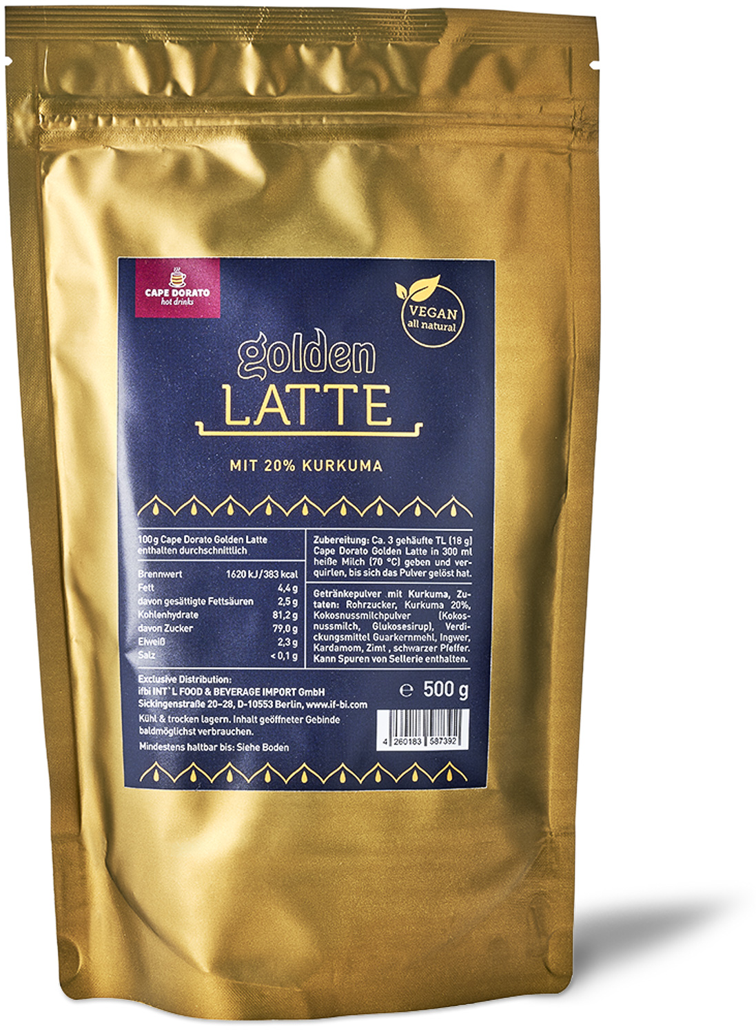 Cape Dorato - Golden Latte (500g) Cape Dorato - Golden Latte (500g)