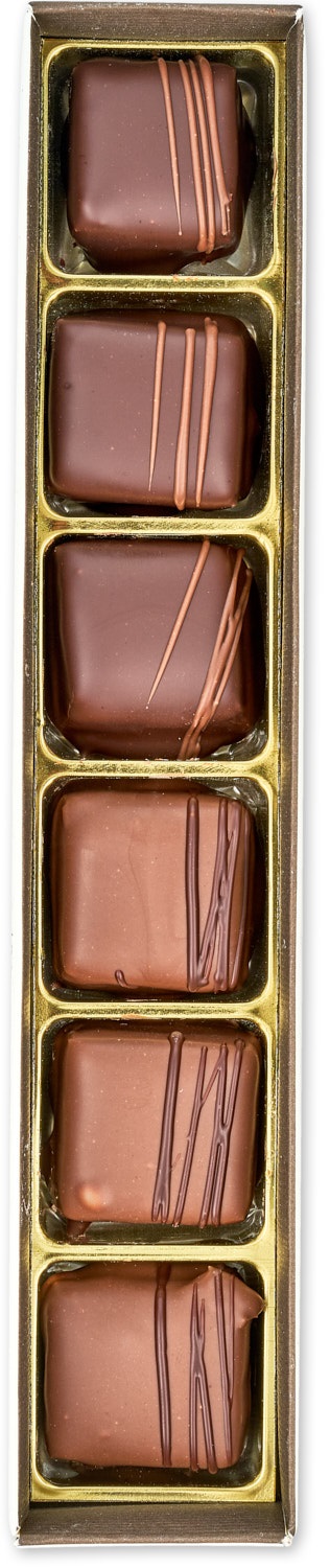 6er Weihnachts-Nougat-Blätterkrokant 6er Weihnachts-Nougat-Blätterkrokant