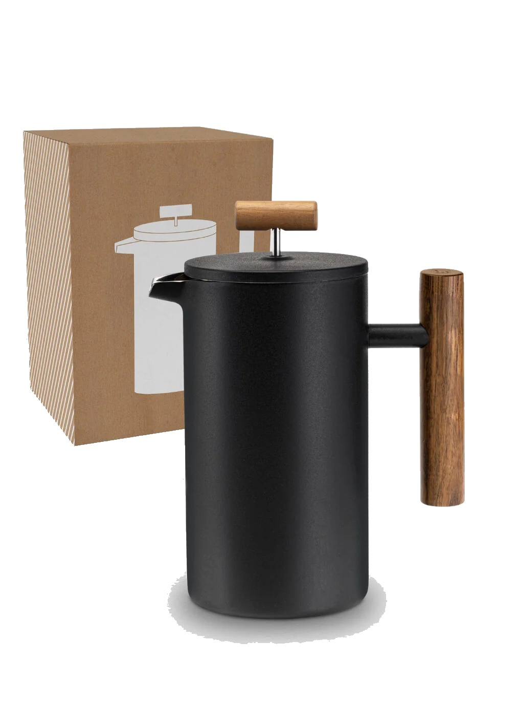 Lambda Coffee - Outdoor French Press "Caldera", 0,6l / 3 Tassen, schwarz