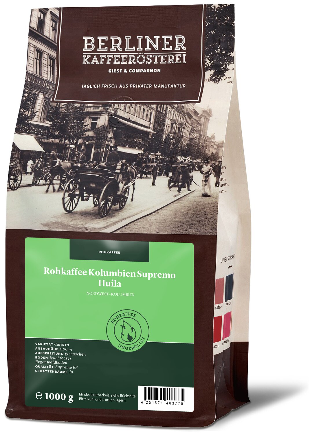 Rohkaffee Kolumbien Supremo Huila Rohkaffee Kolumbien Supremo Huila