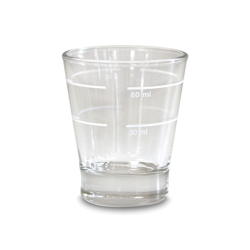 Ascaso - Shotglas mit Markierungen Ascaso - Shotglas mit Markierungen
