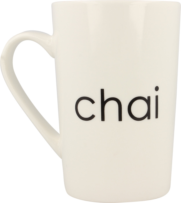 David Rio Chai weiße Tasse mit Logo 360ml