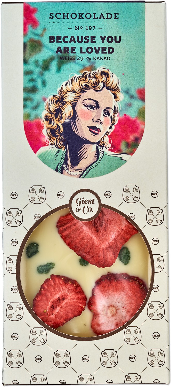 Tafel - Because you are loved - weiss - Nr. 197 Tafel - Because you are loved - weiss - Nr. 197