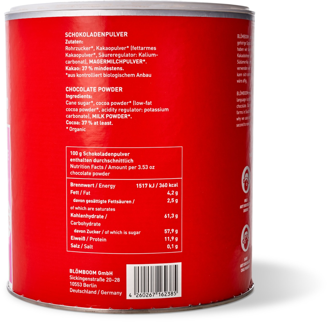 Blömboom - Milk Hot Chocolate Powder BIO