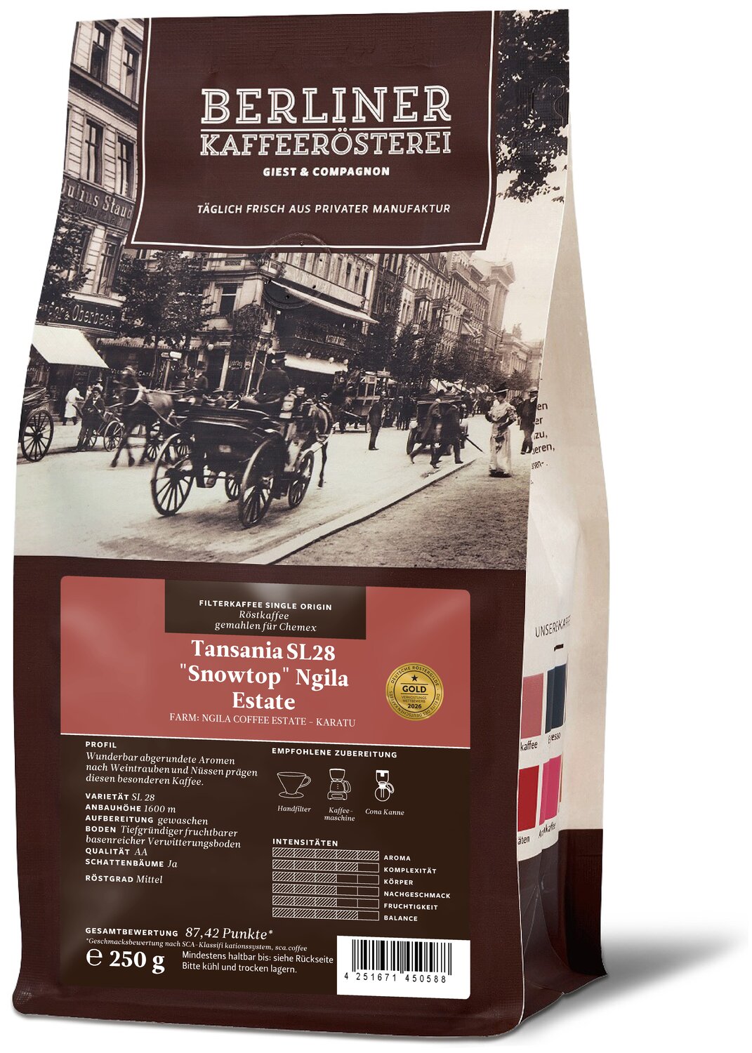 Tansania SL28 "Snowtop" Ngila Estate