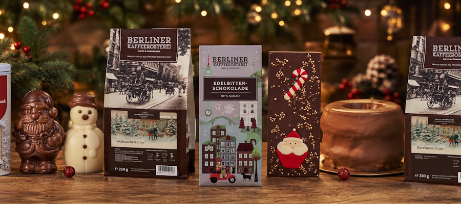 festliche Weihnachtsangebote 2026 von der Berliner Kaffeerösterei