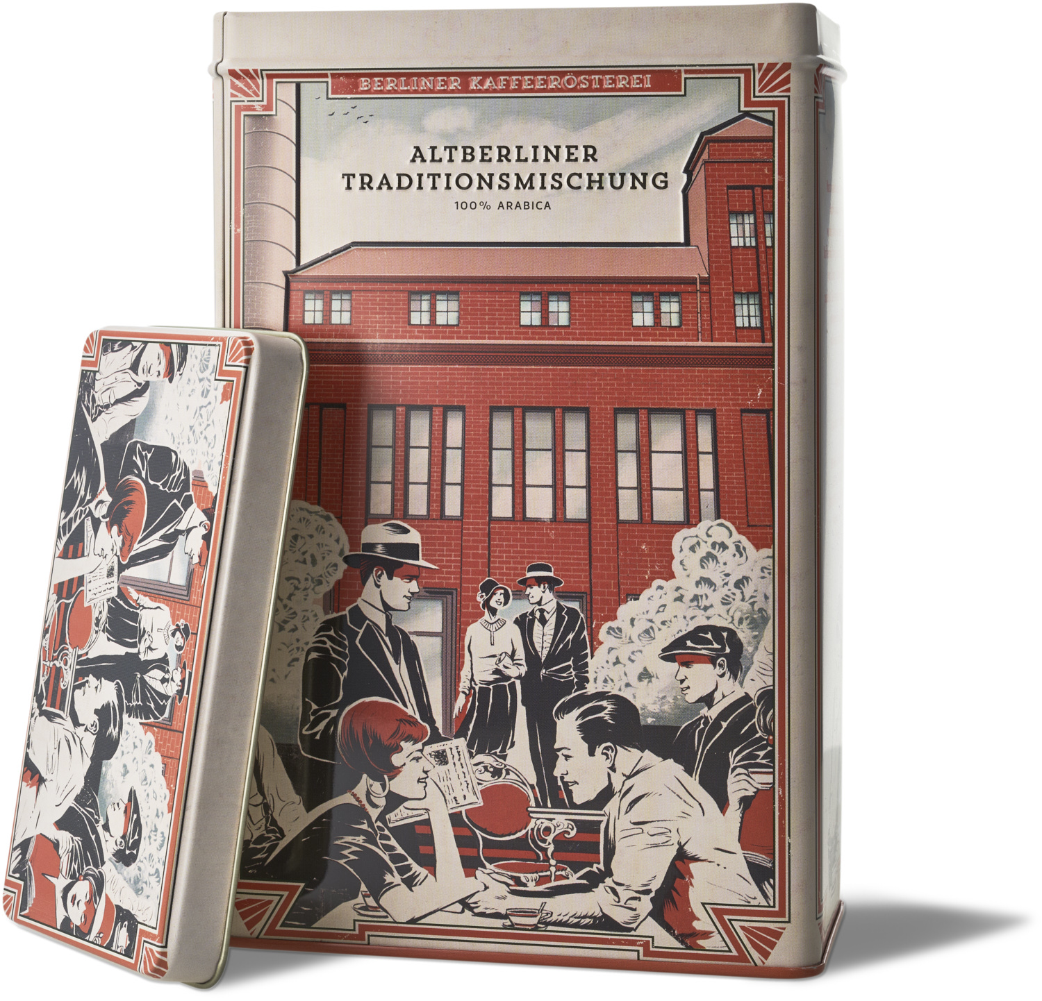 Altberliner Traditionsmischung (250g / ganze Bohne) mit passender Kaffeedose