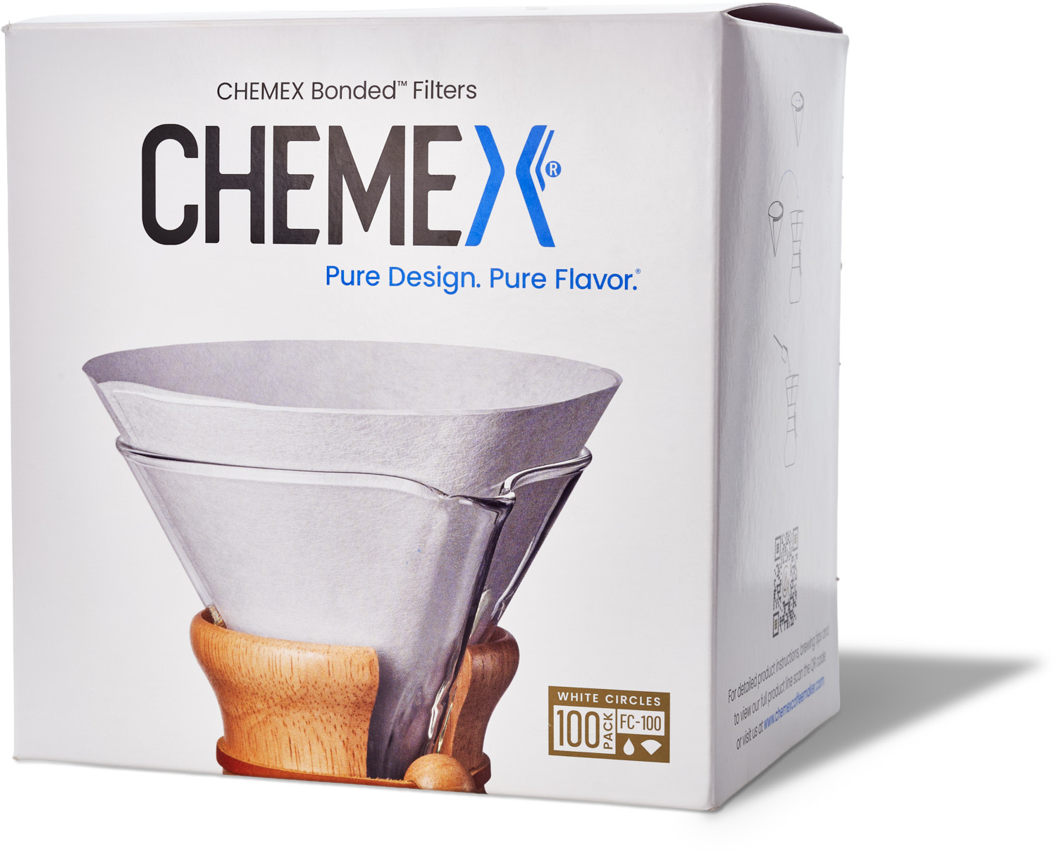 Chemex - Filterpapier 100 Stk. für Chemex-Größen von 6, 8 und 10 Tassen