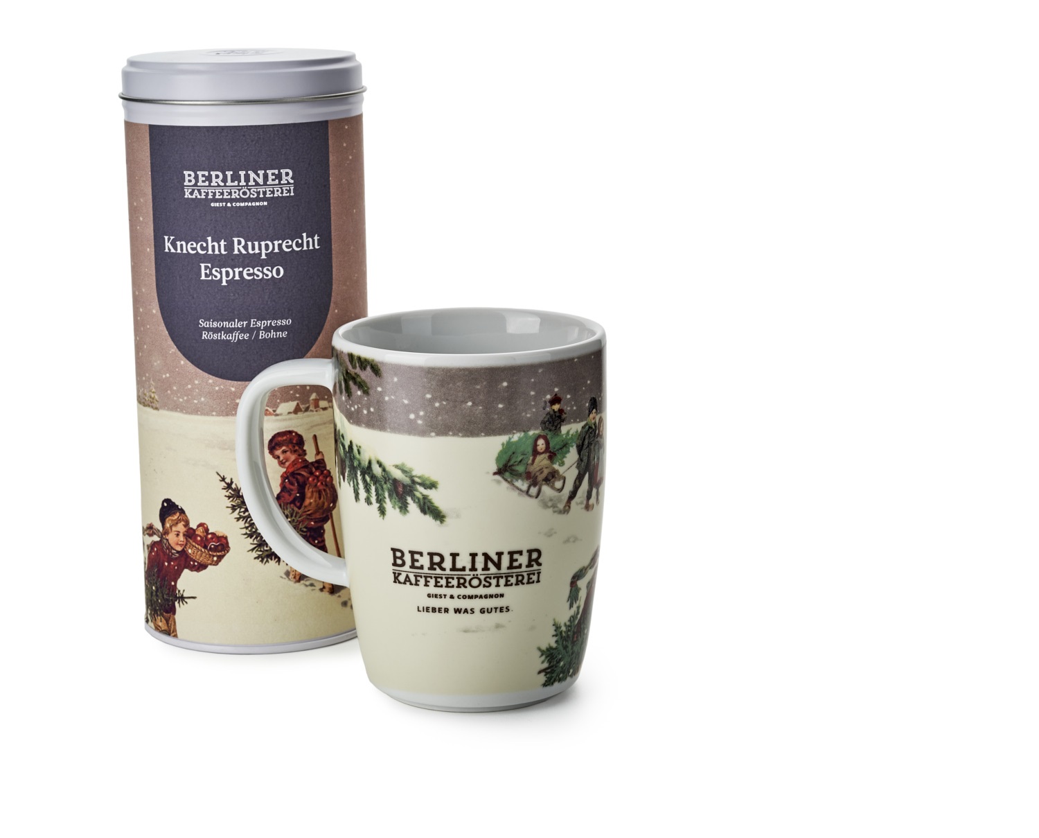 BKR Weihnachtstasse mit 125g Kaffee oder Espresso nach Wahl mit Doppeldeckeldose BKR Weihnachtstasse mit 125g Kaffee oder Espresso nach Wahl mit Doppeldeckeldose