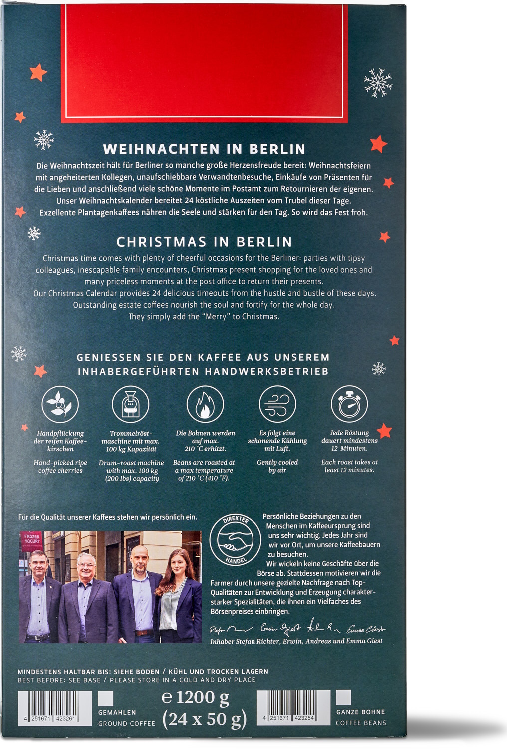 Kaffee-Adventskalender (gemahlen) Kaffee-Adventskalender (gemahlen)