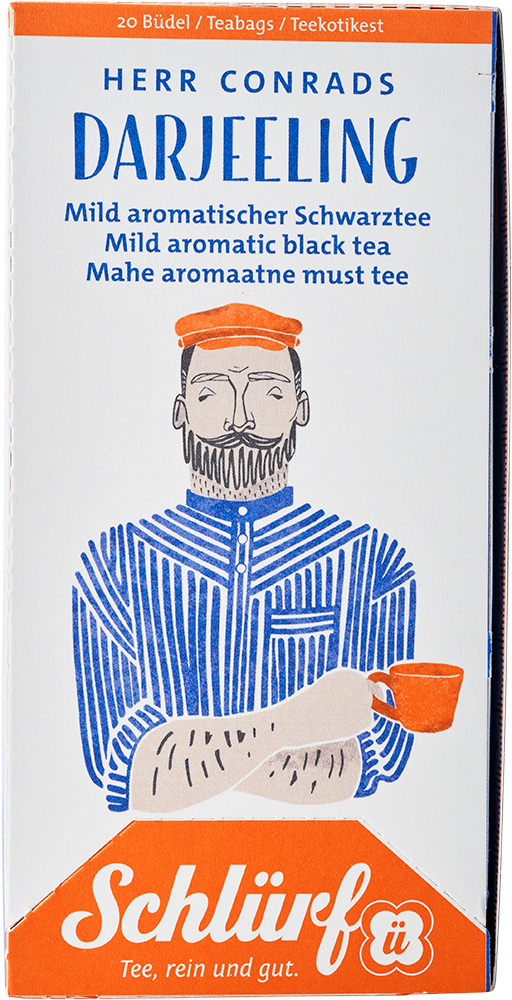 Schlürf - Büdel - Herr Conrads Darjeeling BIO Schlürf - Büdel - Herr Conrads Darjeeling BIO