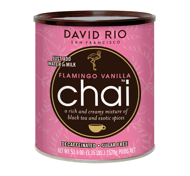David Rio - Flamingo Vanilla decaf Chai - Dose (1520 g) David Rio - Flamingo Vanilla decaf Chai - Dose (1520 g)