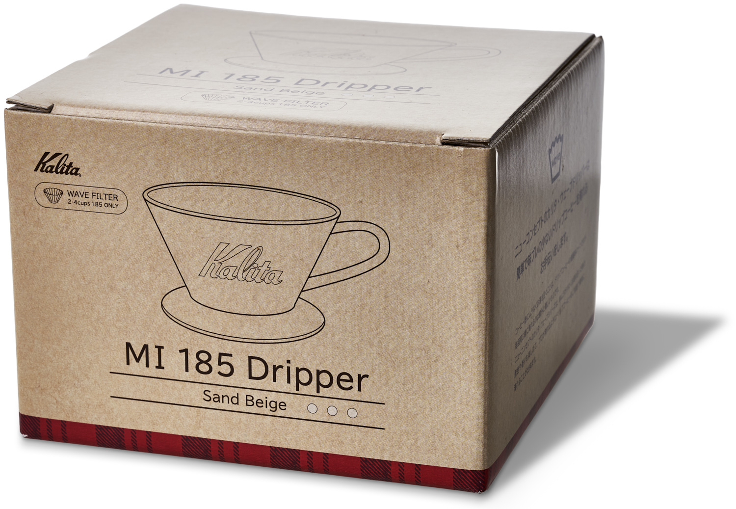 Kalita - Pottery MI Dripper 185 sand beige Kalita - Pottery MI Dripper 185 sand beige