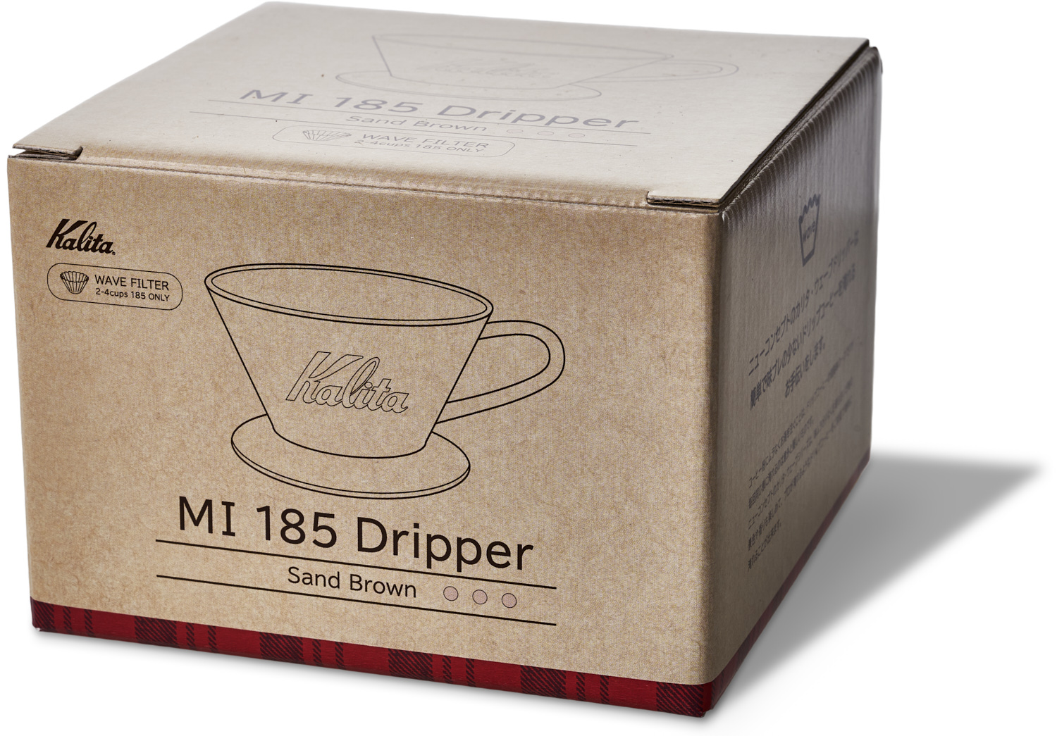 Kalita - Pottery MI Dripper 185 sand brown Kalita - Pottery MI Dripper 185 sand brown