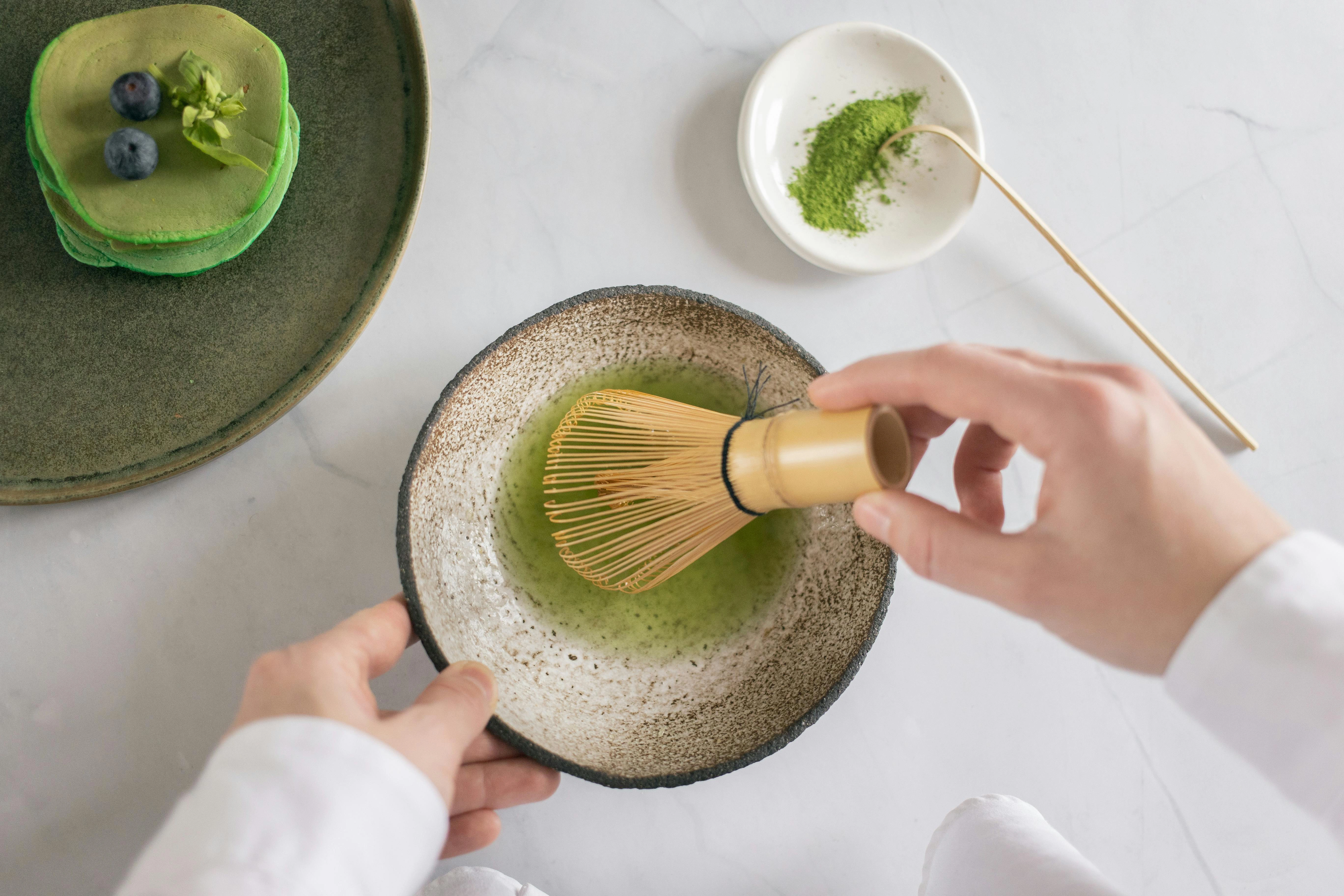 Macha Zubereitung Macha Zubereitung mit Chasen