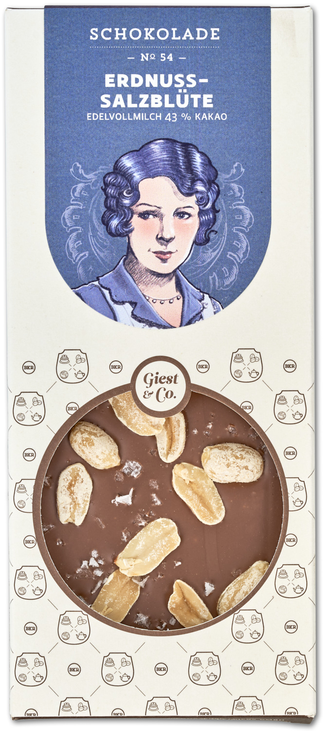 Tafel - Erdnüsse Salzblüte - Vollmilch - Nr. 54 Tafel - Erdnüsse Salzblüte - Vollmilch - Nr. 54
