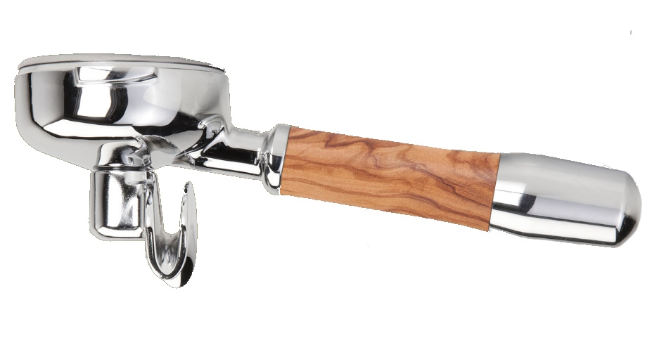 ECM - Siebträger 1 Tasse, Chrom & Olivenholz ECM - Siebträger 1 Tasse, Chrom & Olivenholz