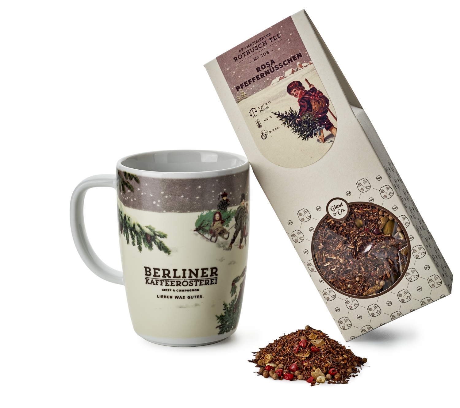 BKR Weihnachtstasse mit 100g Tee nach Wahl im Schmuckkarton BKR Weihnachtstasse mit 100g Tee nach Wahl im Schmuckkarton