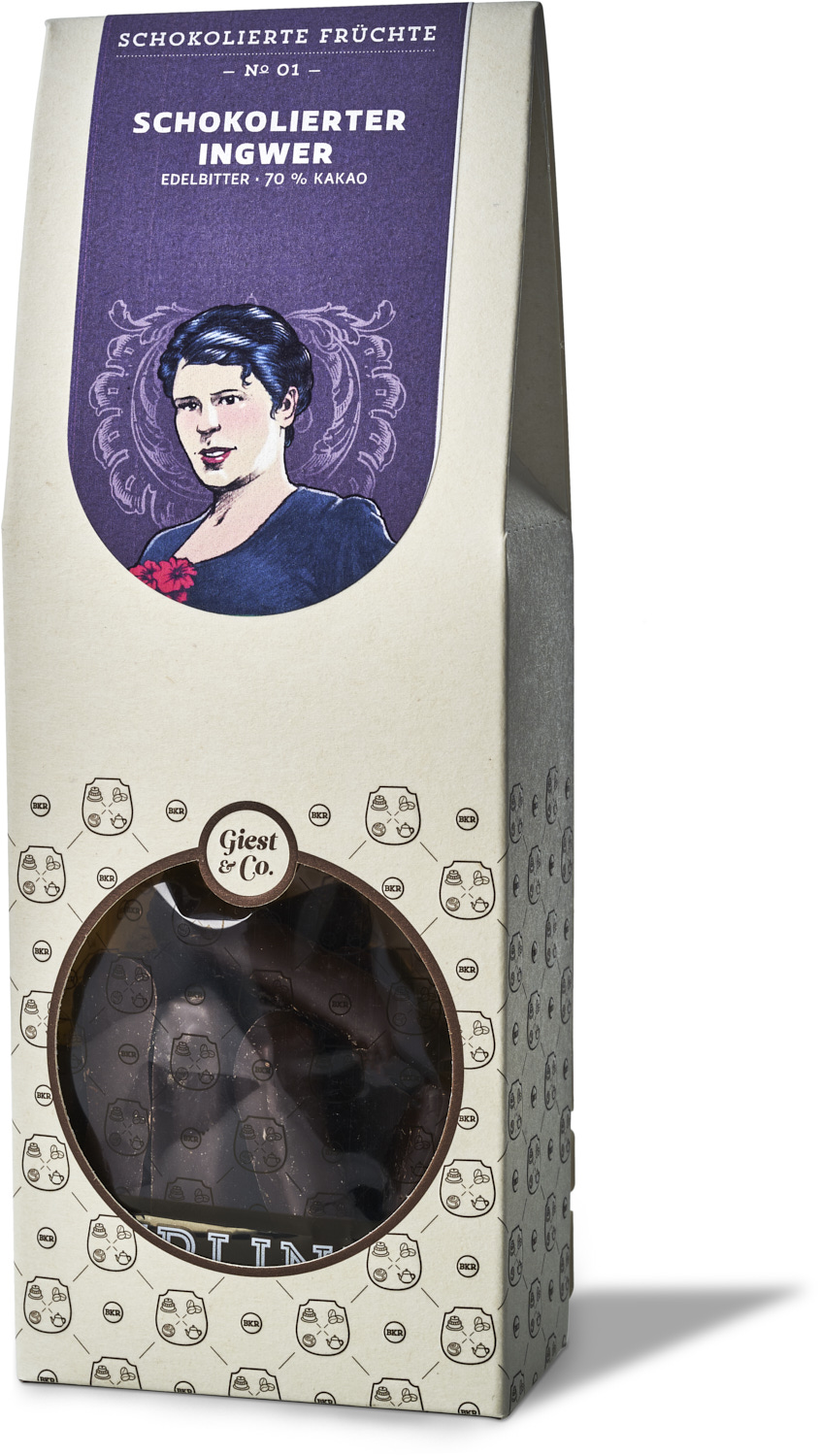 Früchte - Ingwerstäbchen in Zartbitterschokolade 70 % - Nr. 01 Früchte - Ingwerstäbchen in Zartbitterschokolade 70 % - Nr. 01