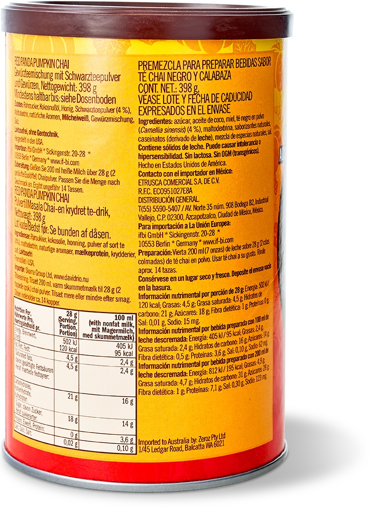 David Rio - Red Panda Pumpkin Chai David Rio - Red Panda Pumpkin Chai