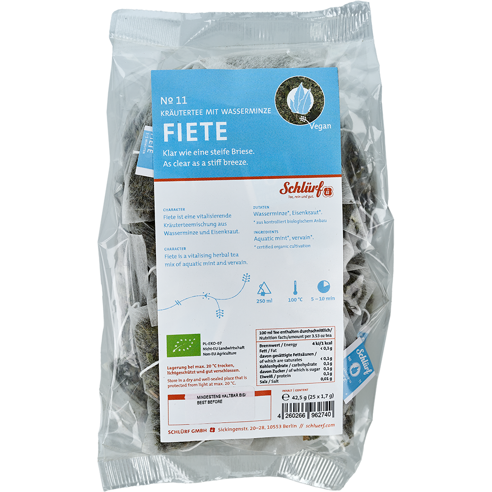 Schlürf - Tüüten - №11 BIO Kräutertee "Fiete" (25er)