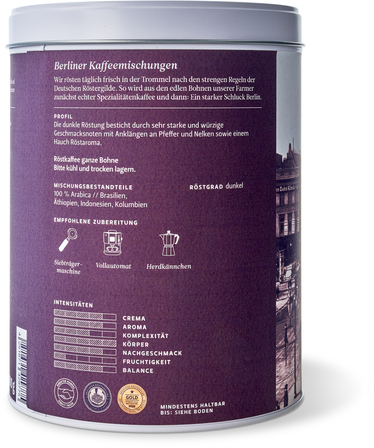 Portugiesischer Espresso dunkel (500g / ganze Bohne)