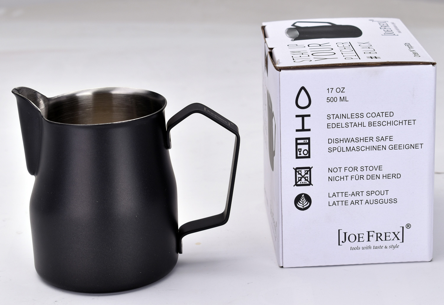 JoeFrex - Milchkännchen 500ml, schwarz