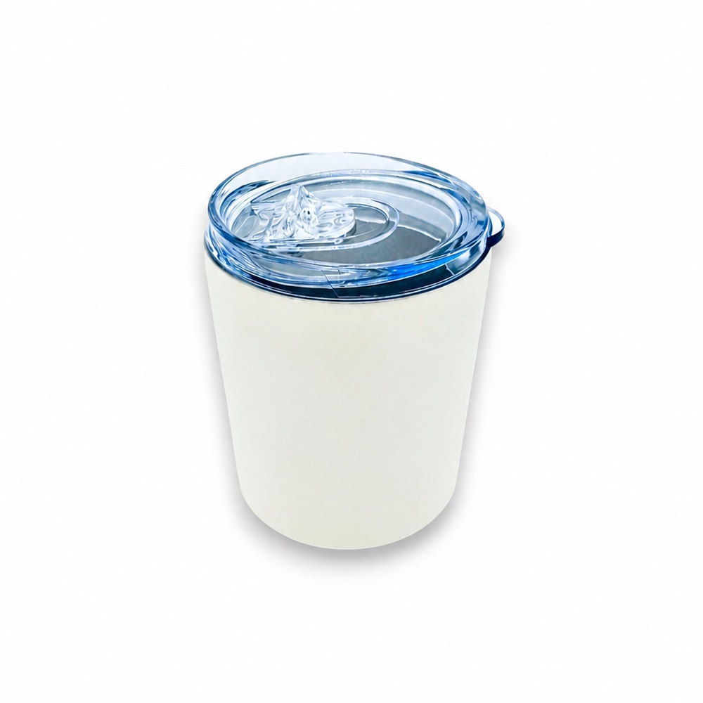 Edelstahlbecher Thermo Teebecher Trinkbecher Kaffeebecher Tansania 230 ml weiß to go