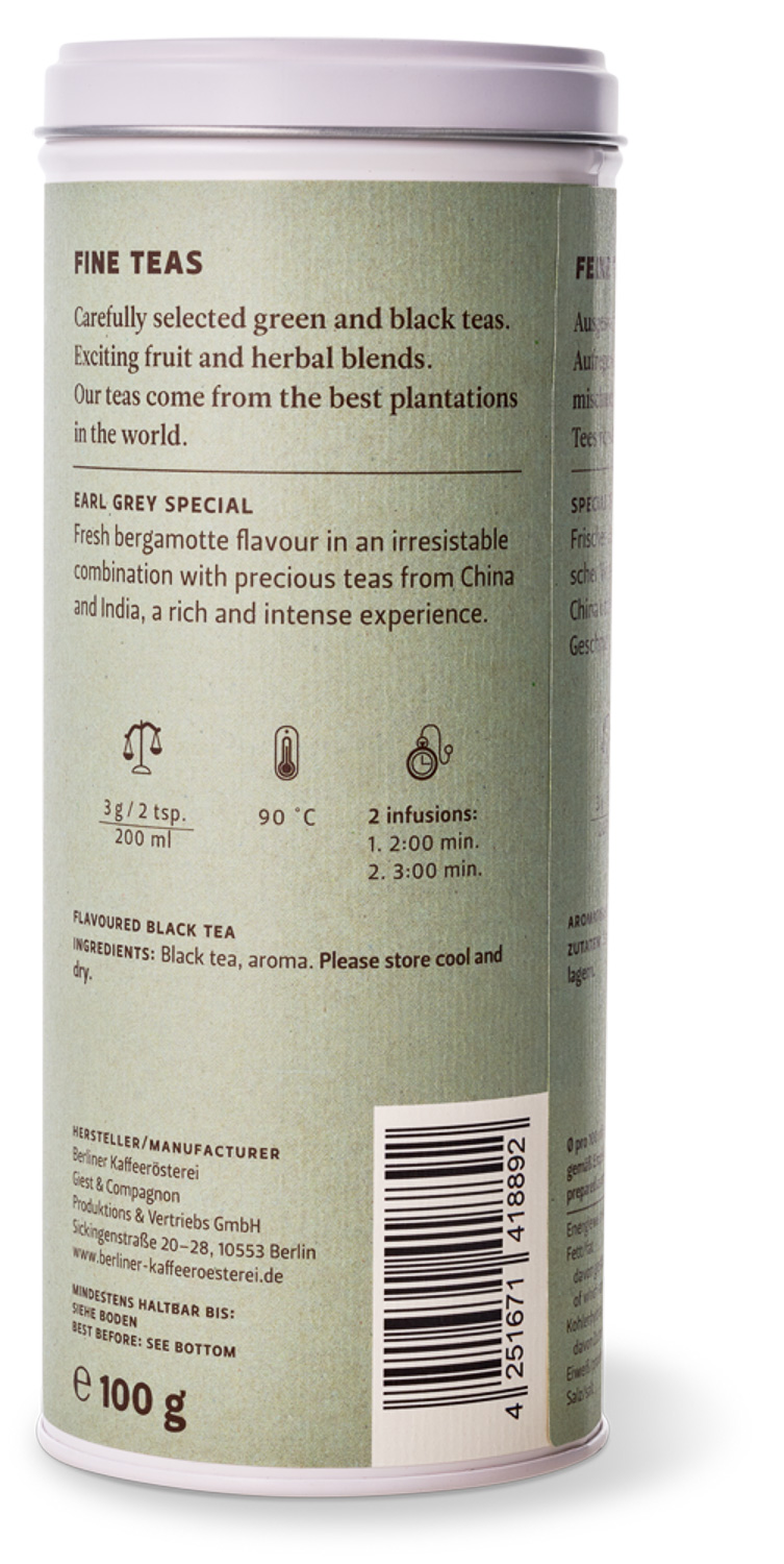 Special Earl Grey BIO № 015 Special Earl Grey BIO № 015