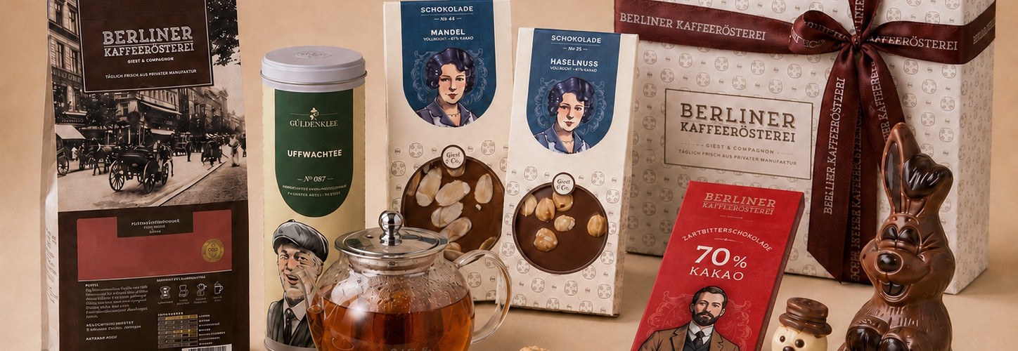 Berliner Kaffeerösterei Geschenke Sets Kaffee Tee Süsses Topseller Empfehlungen - Hintergrund