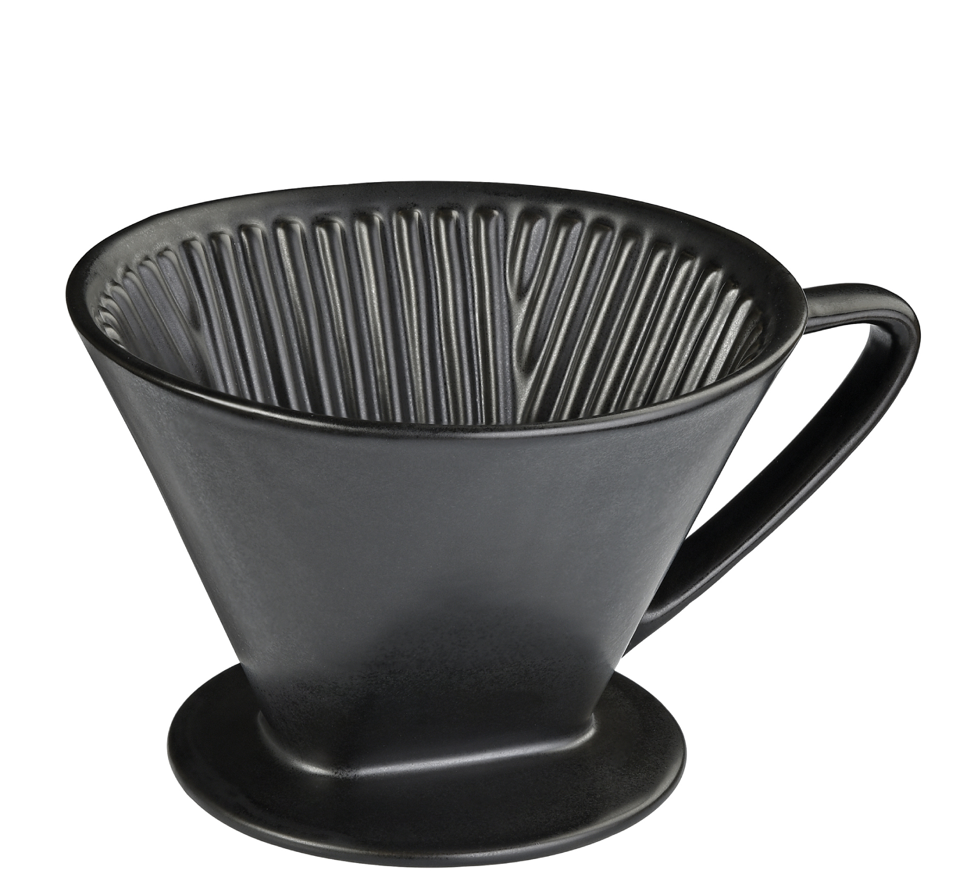 Cilio - Dripper | Kaffeefilter Keramik schwarz Größe 4 Cilio - Dripper | Kaffeefilter Keramik schwarz Größe 4