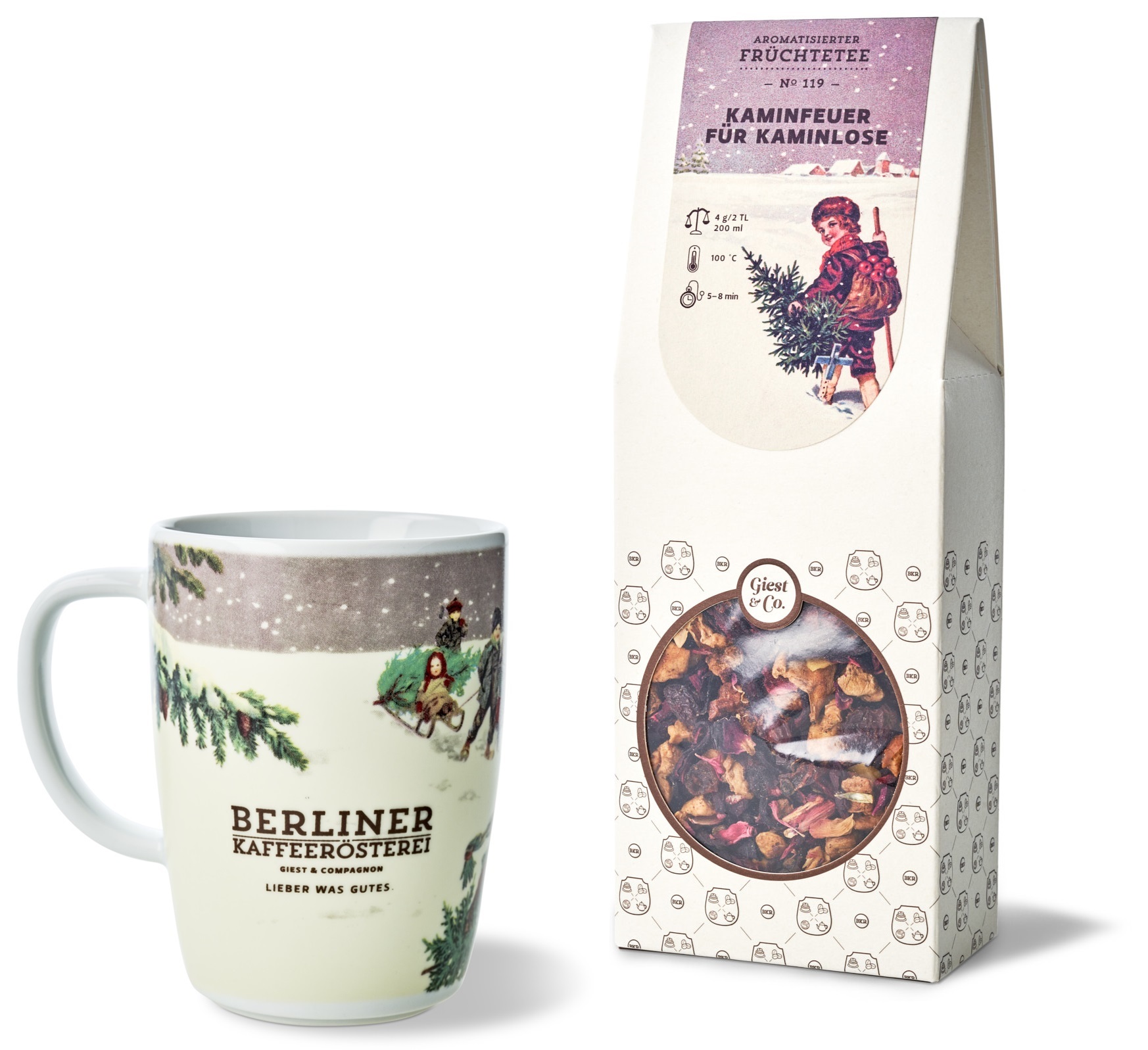 BKR Weihnachtstasse + Kaminfeuer für Kaminlose (100g) im Schmuckkarton BKR Weihnachtstasse + Kaminfeuer für Kaminlose (100g) im Schmuckkarton