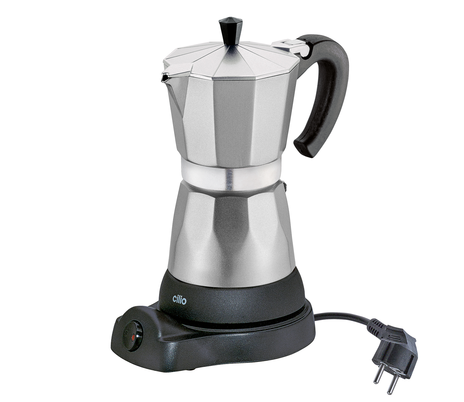 Cilio - Espressokocher Classico 6 Tassen, elektrisch, silber Cilio - Espressokocher Classico 6 Tassen, elektrisch, silber