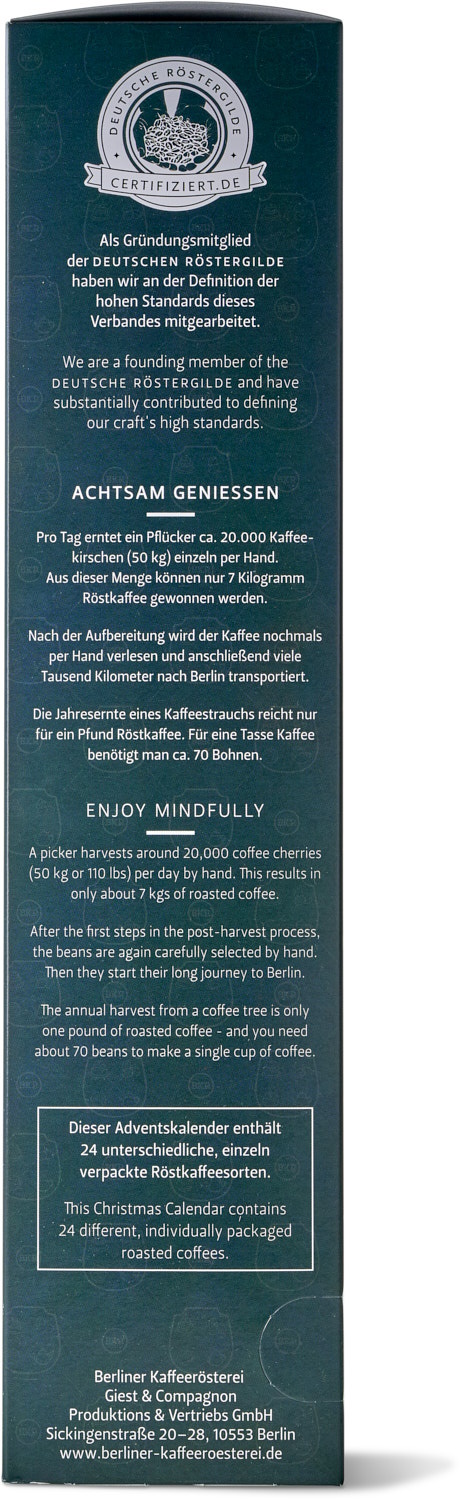 Kaffee-Adventskalender (gemahlen) Kaffee-Adventskalender (gemahlen)