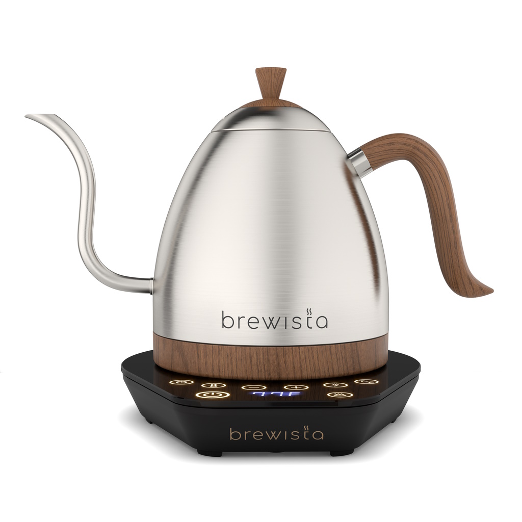 Brewista - Artisan Schwanenhals-Wasserkocher 1 Liter Edelstahl / Holz Brewista - Artisan Schwanenhals-Wasserkocher 1 Liter Edelstahl / Holz