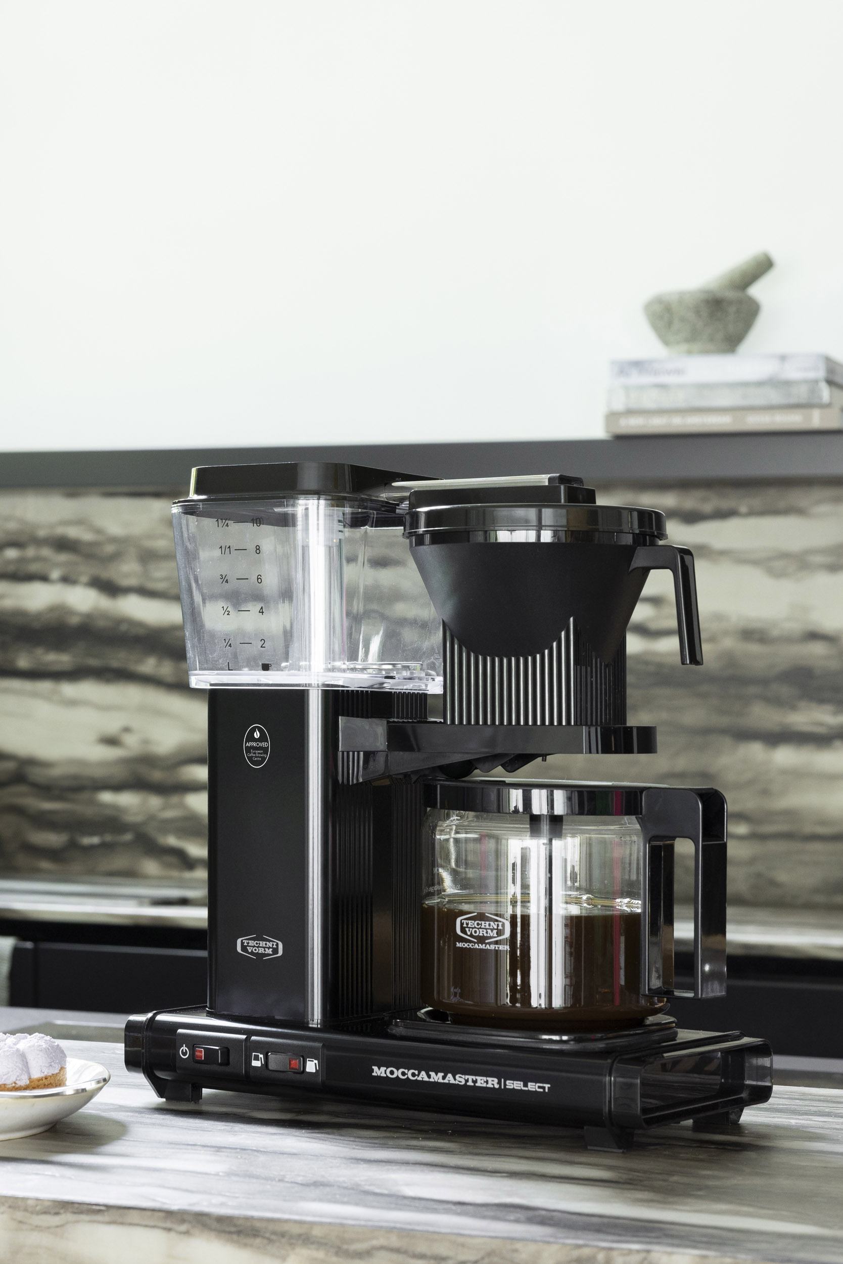 Moccamaster Kaffeemaschine KBG Select 4-10 Tassen poliertes silber