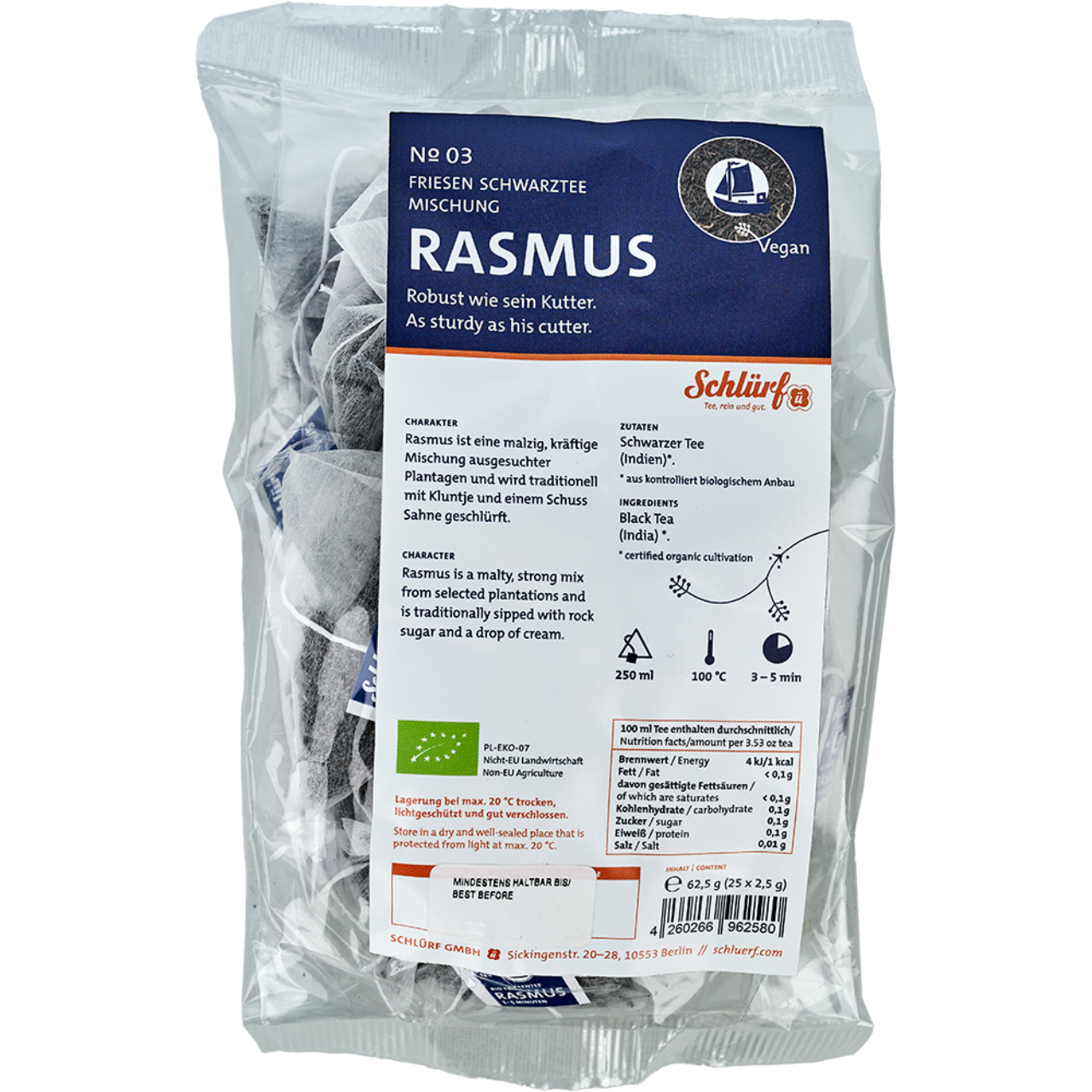 Schlürf - Tüüten - №03 BIO Friesentee "Rasmus" (25er)