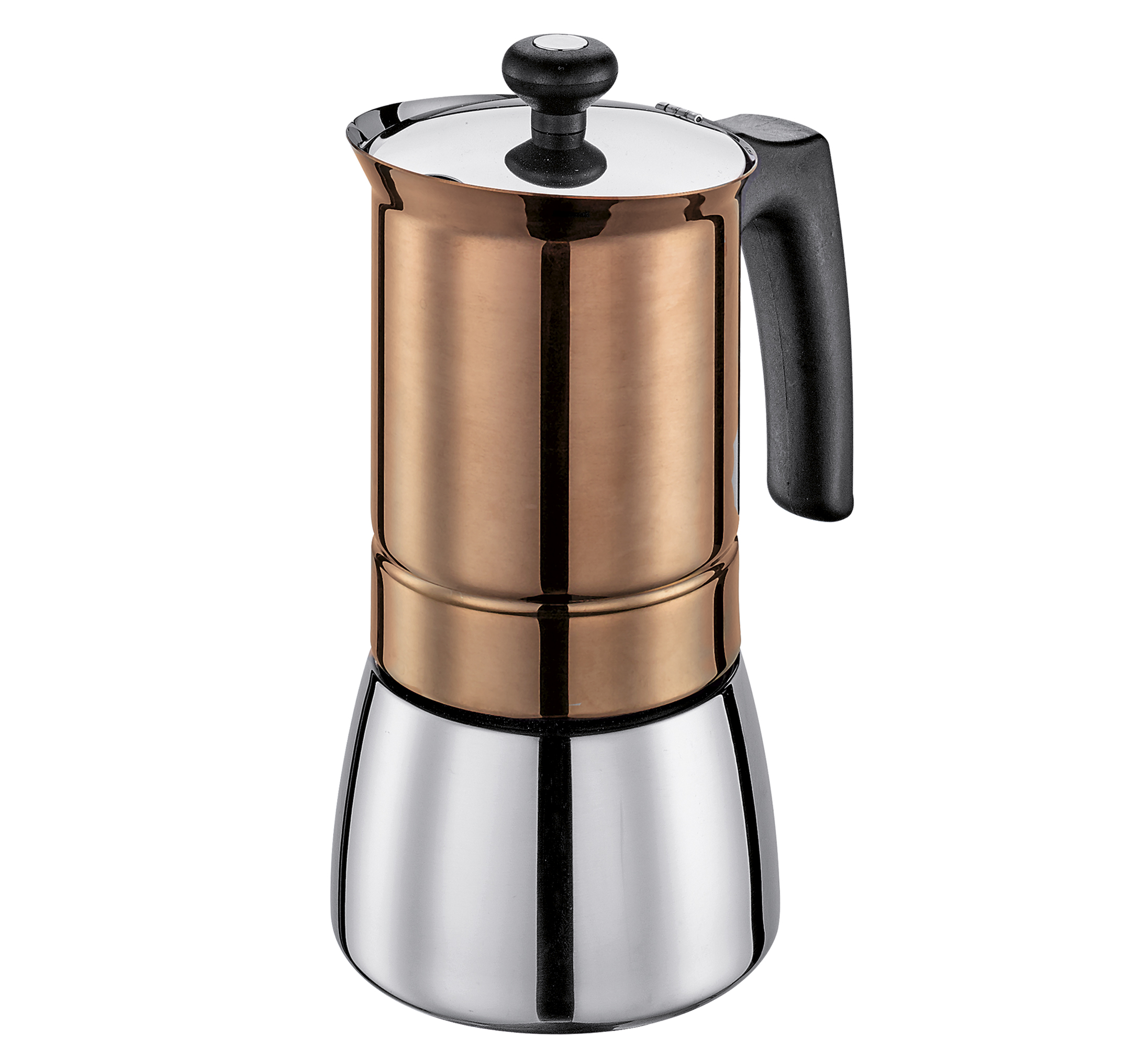 Cilio - Espressokocher Tosca 6 Tassen, Edelstahl kupfer Cilio - Espressokocher Tosca 6 Tassen, Edelstahl kupfer