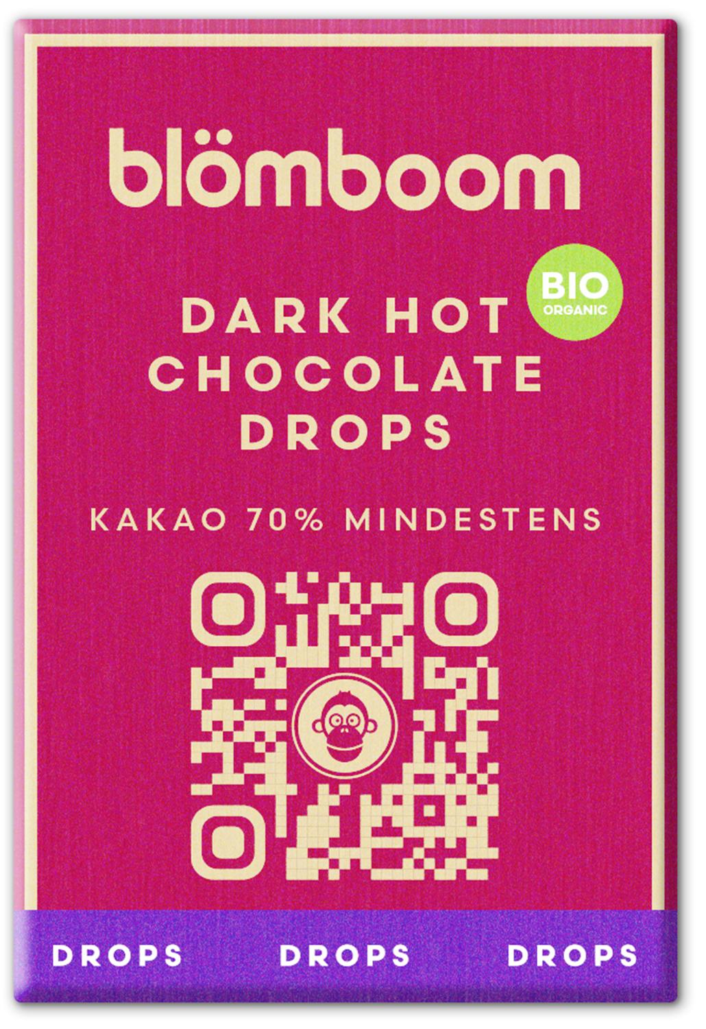 Blömboom - Magnet für Leerdose - Dark Hot Chocolate Drops