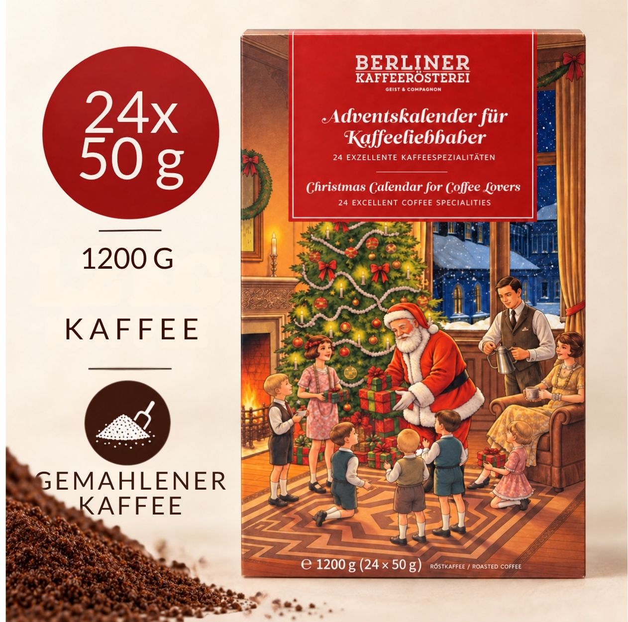 Kaffee Adventskalender (gemahlen)