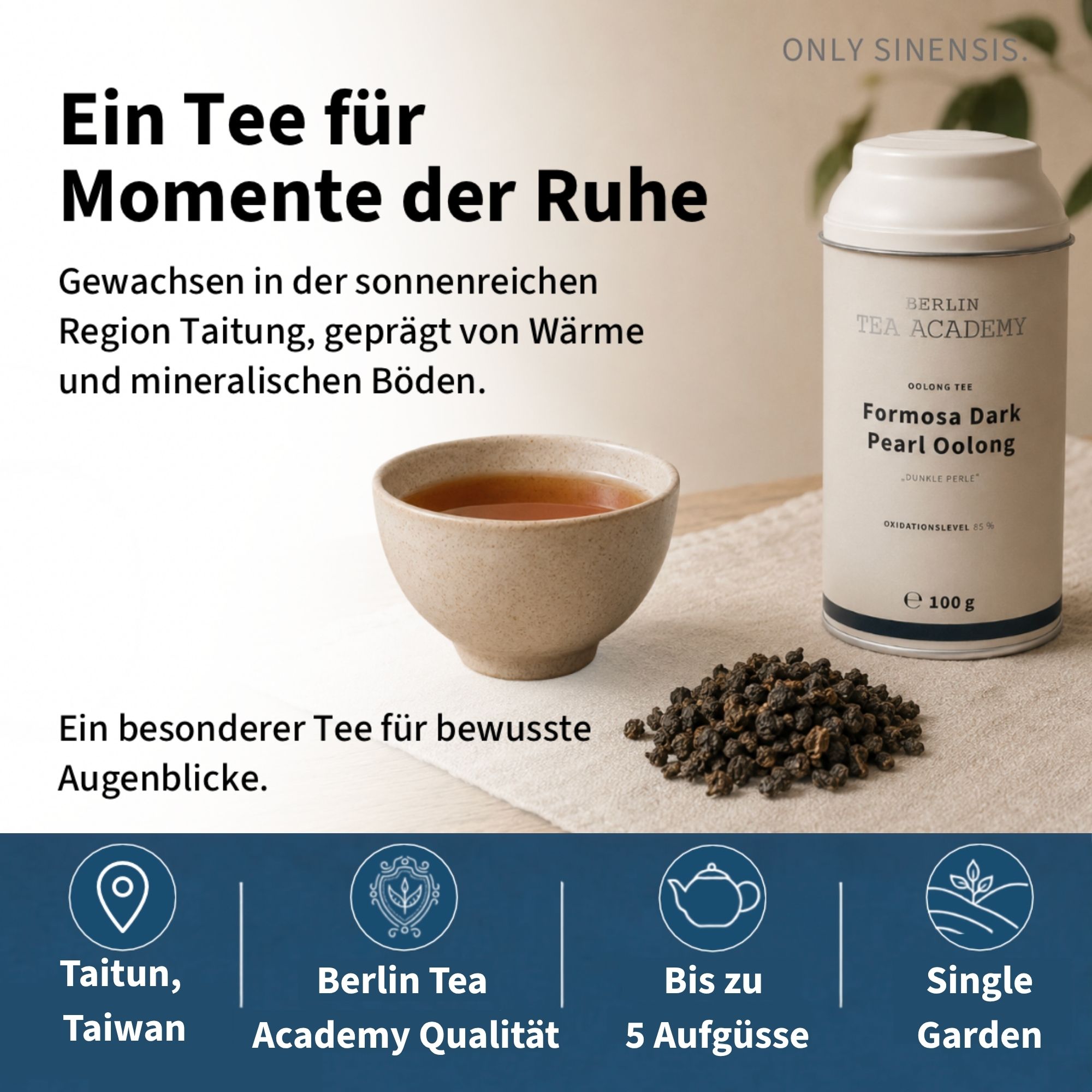 Oolong Tee Formosa Dark Pearl - Berlin Tea Academy Only Sinensis