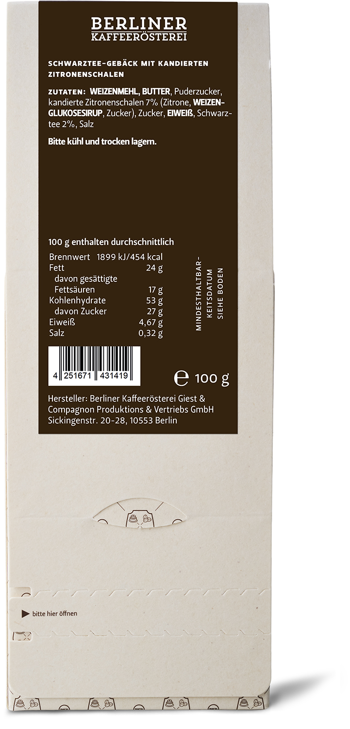 Gebäck - Charlottentaler mit Zitrone - Nr. 38