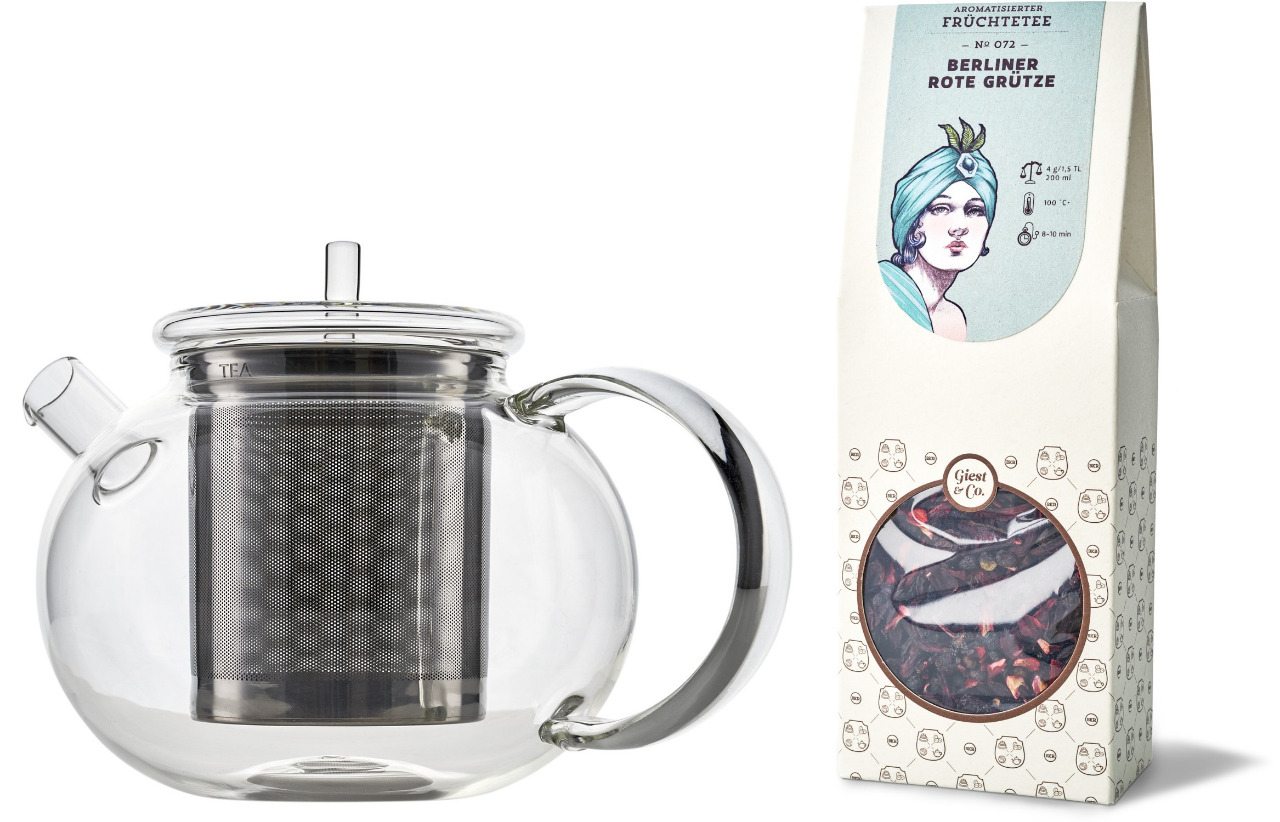 Teeset "Special-Tea" Carl Henkel GoGo Teekanne (1l) mit Tee nach Wahl im Schmuckkarton Teeset "Special-Tea" Carl Henkel GoGo Teekanne (1l) mit Tee nach Wahl im Schmuckkarton